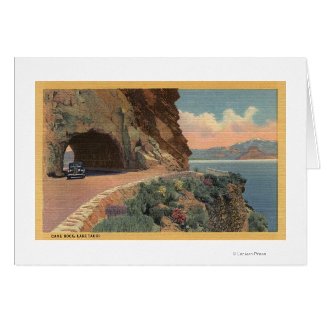 Vy över Cave Sten-tunneln från Hwy Hälsningskort (Framsidan Horizontal)