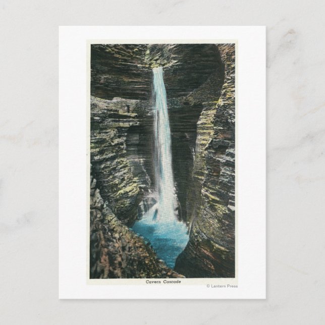 Vy över Cavern Cascade Vykort (Framsida)