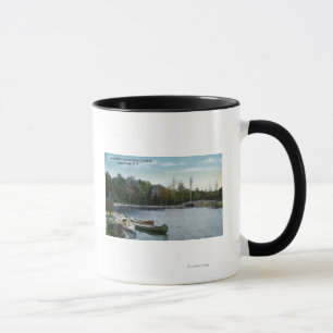 Vy över Central Park Boat & Canoe Landing Mugg