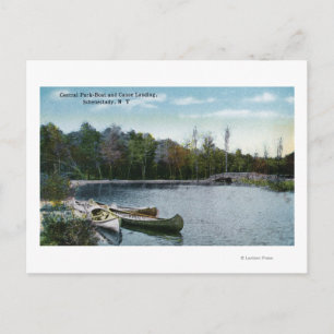 Vy över Central Park Boat & Canoe Landing Vykort