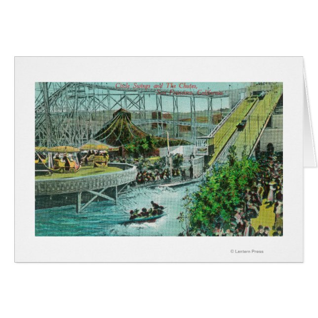 Vy över cirkulationssving och Chutes Hälsningskort (Framsidan Horizontal)