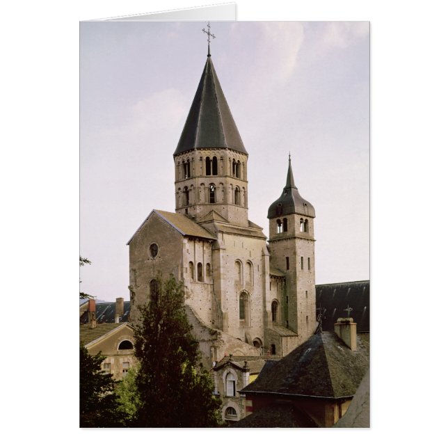 Vy över Clocher de l'Eau Benite Hälsningskort (Framsidan)