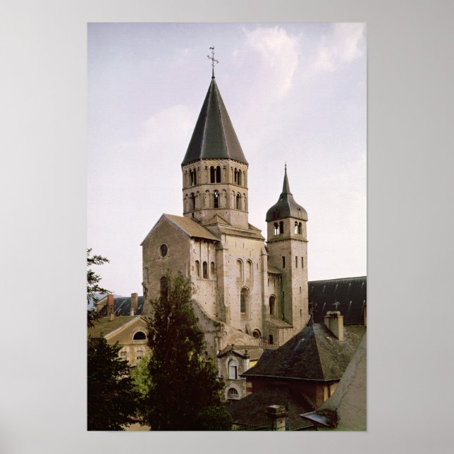 Vy över Clocher de l'Eau Benite Poster (Framsidan)