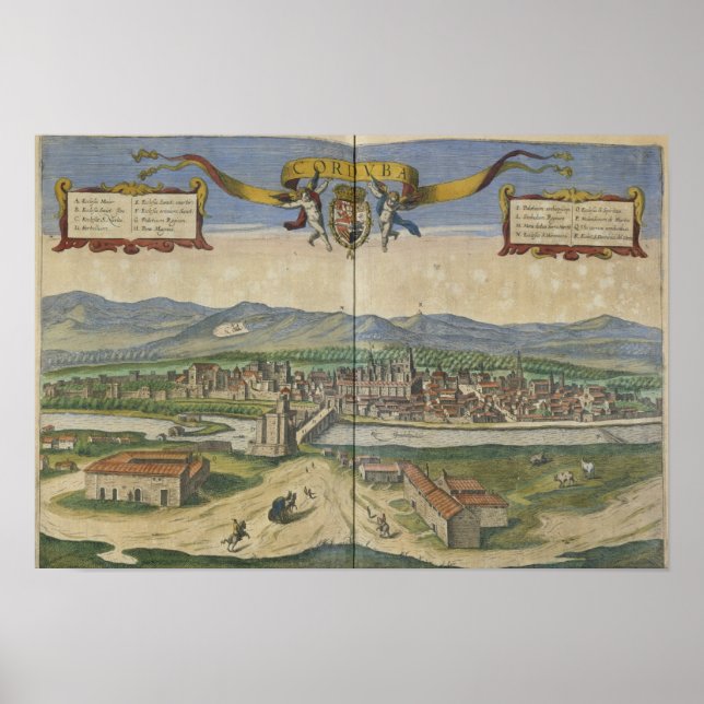 Vy över Cordoba Poster (Framsidan)