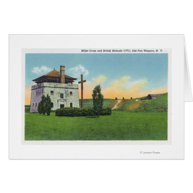 Vy över Corps de Garde i gamla Franskens slott Hälsningskort (Framsidan Horizontal)