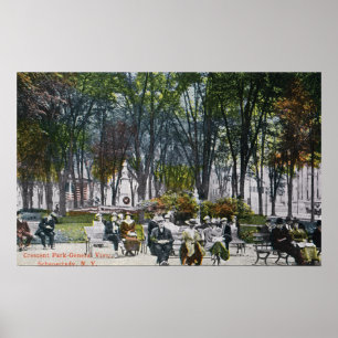 Vy över Crescent Park Poster
