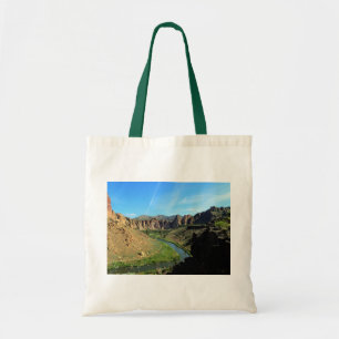 Vy över Crooking River, Oregon Tygkasse