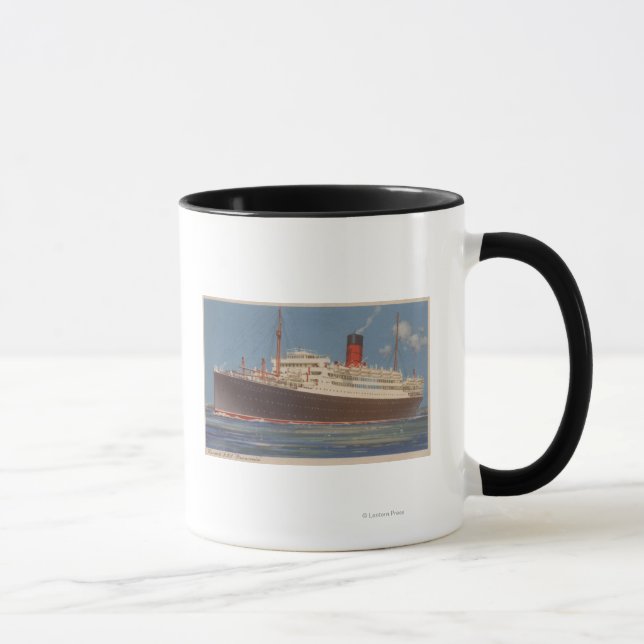 Vy över Cunard R.M.L. Franconia Mugg (Höger)