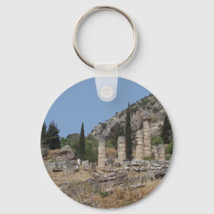Vy över Delphi, Grekland Nyckelring