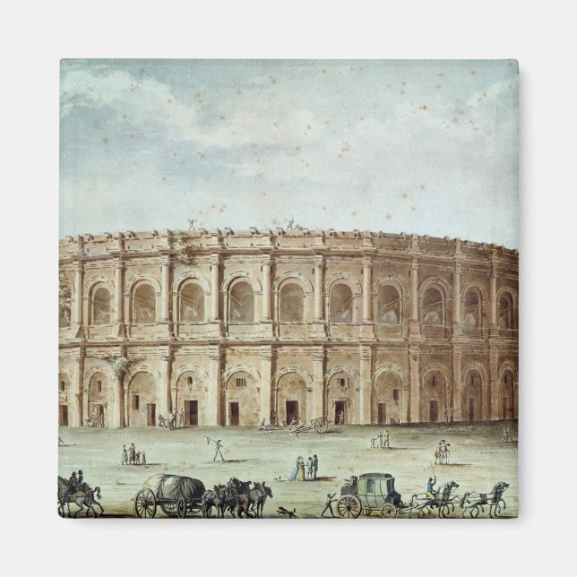 Vy över den romerska amfitatern magnet (Framsidan)