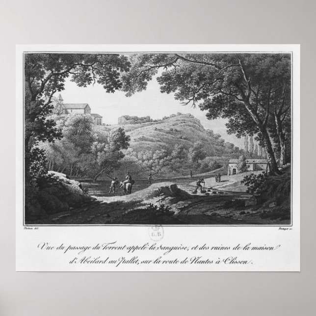 Vy över den torr som kallas La Sanguese Poster (Framsidan)