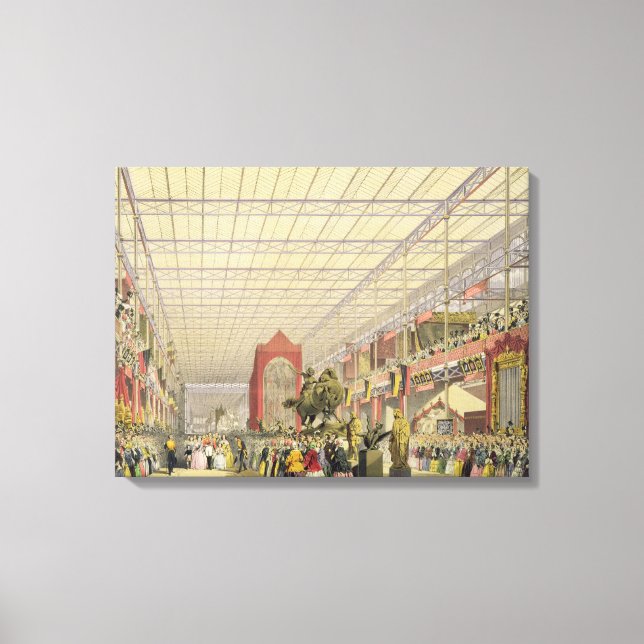 Vy över den Underbara utställningens utländska nav Canvastryck (Framsida)