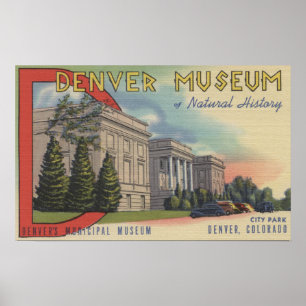 Vy över Denver Museum of Natural History Poster