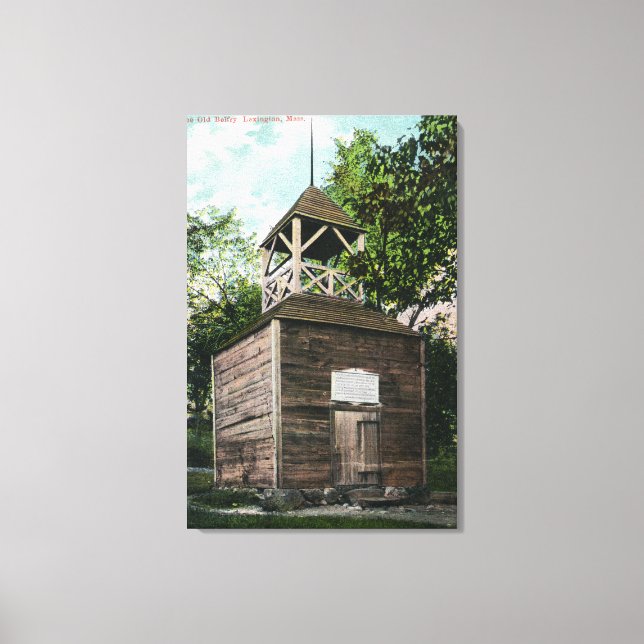 Vy över det gamla Belfry # 2 Canvastryck (Framsida)