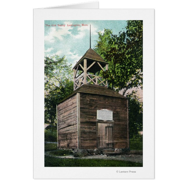 Vy över det gamla Belfry # 2 Hälsningskort (Framsidan)