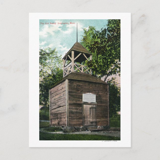 Vy över det gamla Belfry # 2 Vykort (Framsida)