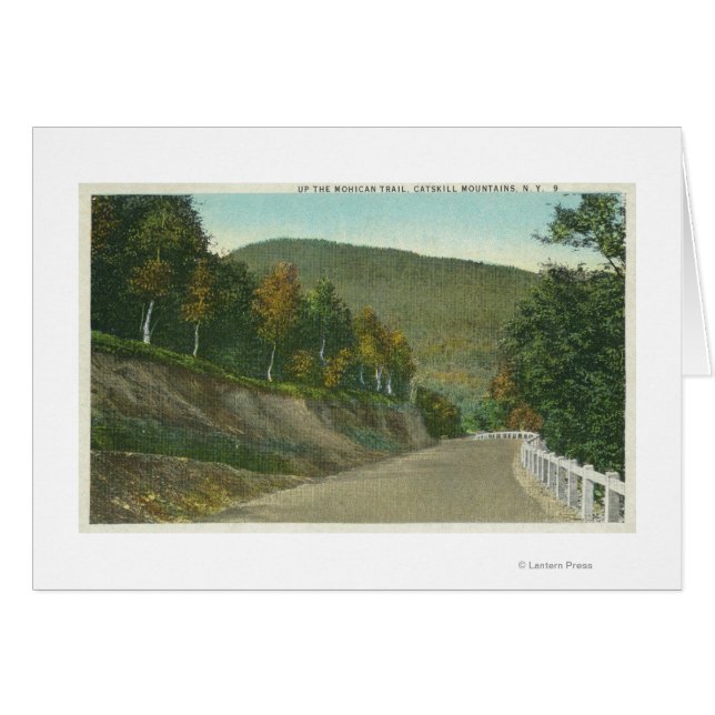 Vy över det marockanska spåret hälsningskort (Framsidan Horizontal)