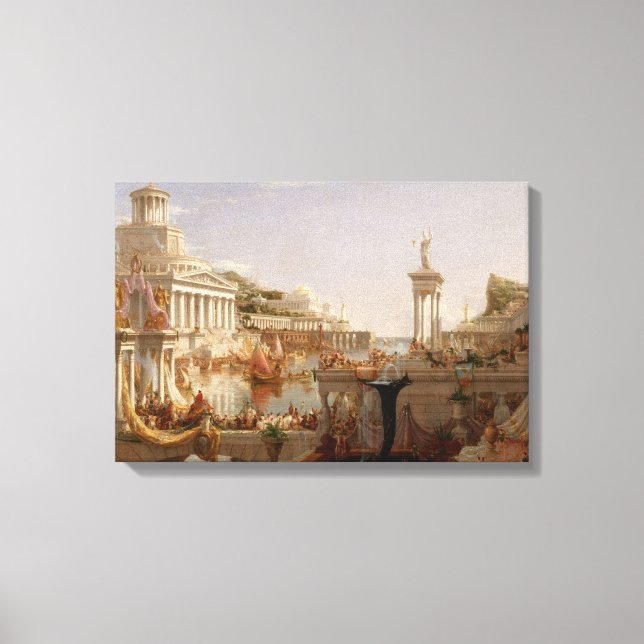 Vy över det romerska imperiet (sammanställning av  canvastryck (Framsida)