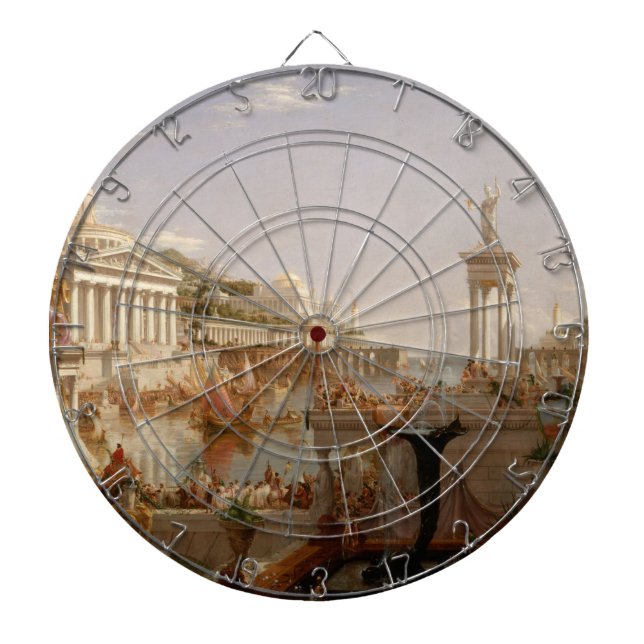 Vy över det romerska imperiet (sammanställning av  darttavla (Framsidan)