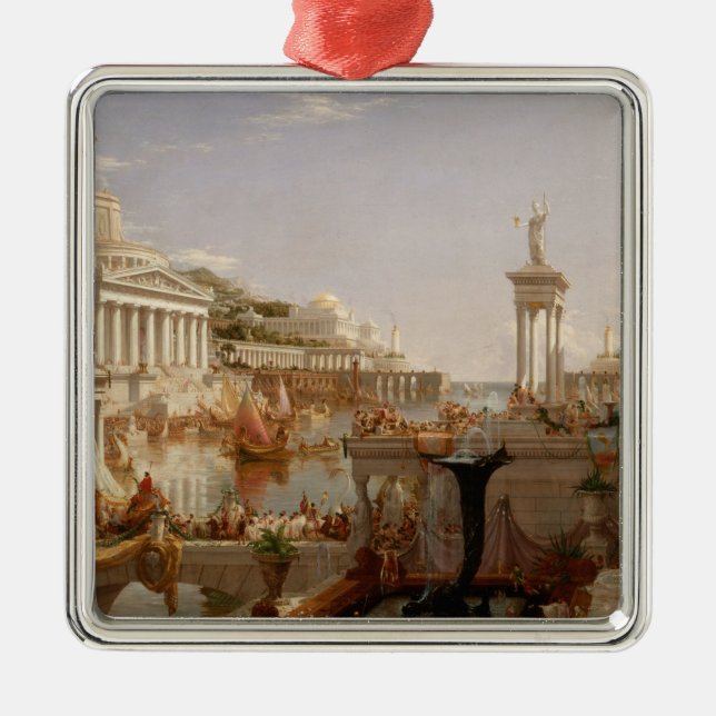 Vy över det romerska imperiet (sammanställning av  julgransprydnad metall (Framsidan)