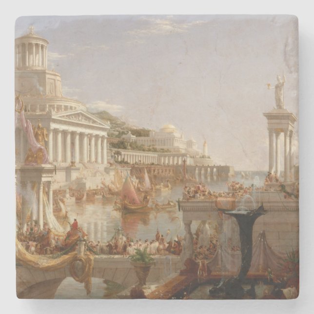 Vy över det romerska imperiet (sammanställning av  stenunderlägg (Framsidan)