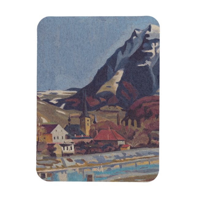 Vy över Dolný Kubín från Arnold Peter Weisz Magnet (Vertikal)