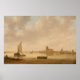 Vy över Dordrecht - Jan van Goyen Fine Art Poster