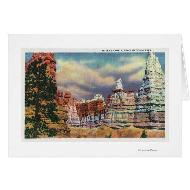 Vy över drottning Victoria Sten Forformation Hälsningskort (Framsidan Horizontal)