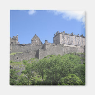 Vy över Edinburgh Castle, Edinburgh, Skottland, 3 Magnet