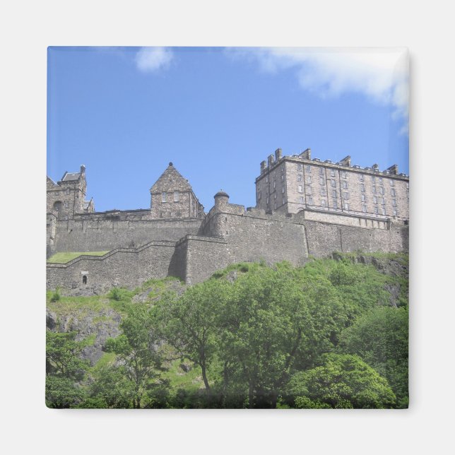 Vy över Edinburgh Castle, Edinburgh, Skottland, 3 Magnet (Framsidan)