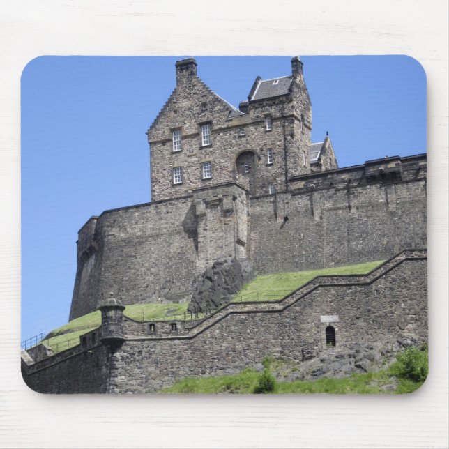 Vy över Edinburgh Castle, Edinburgh, Skottland, Musmatta (Framsidan)