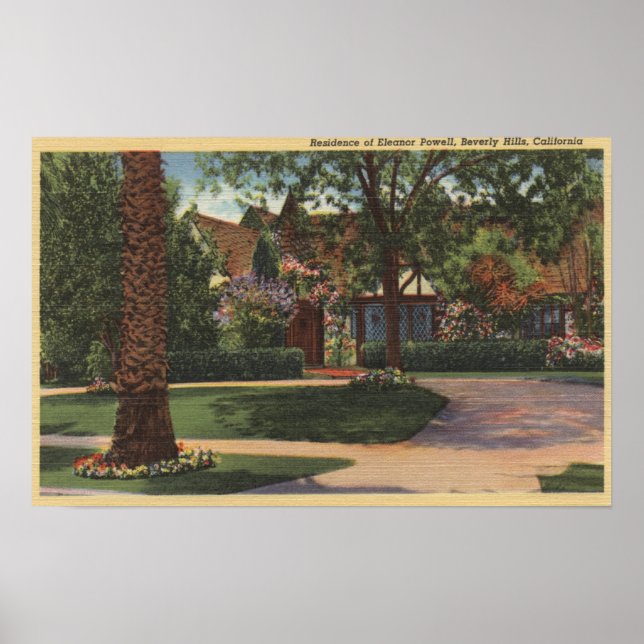 Vy över Eleanor Powells hemvist Poster (Framsidan)
