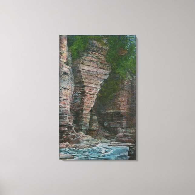 Vy över Elefantens chef Canvastryck (Framsida)