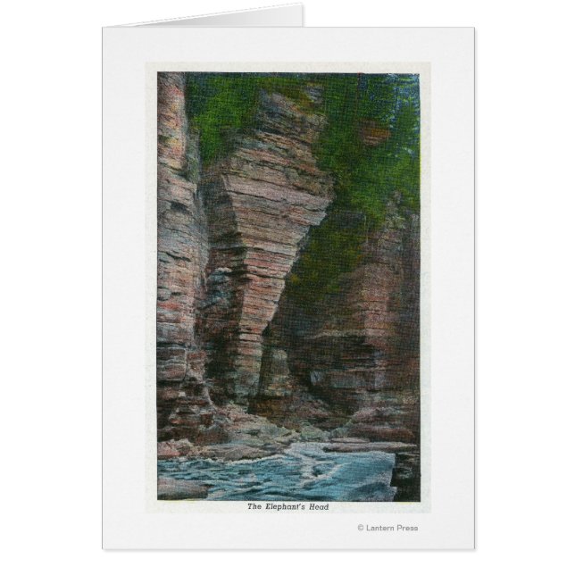 Vy över Elefantens chef Hälsningskort (Framsidan)