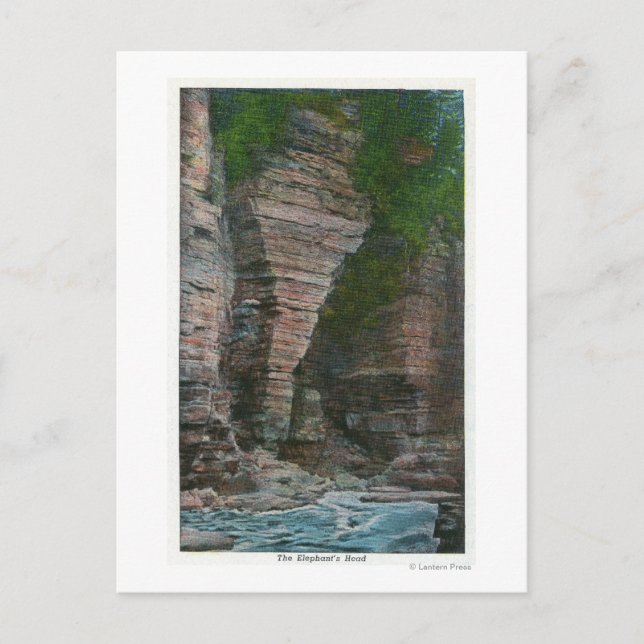 Vy över Elefantens chef Vykort (Framsida)