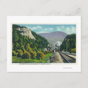 Vy över Elephants chef & Crawford Notch Entranc Vykort