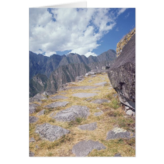 Vy över en avgrund hälsningskort (Framsidan)