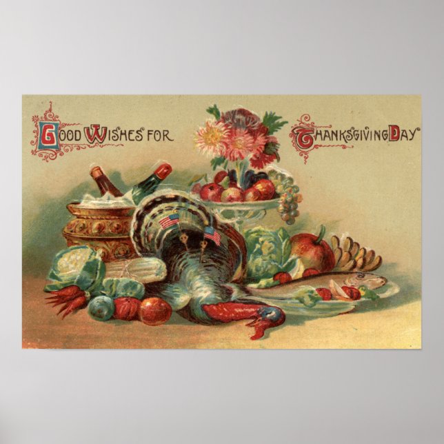 Vy över en fest poster (Framsidan)