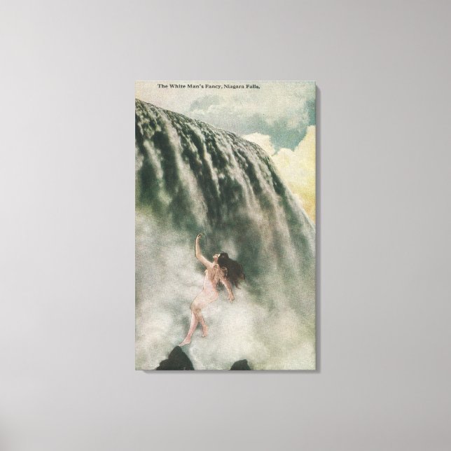 Vy över en kvinna i Flalls Canvastryck (Framsida)