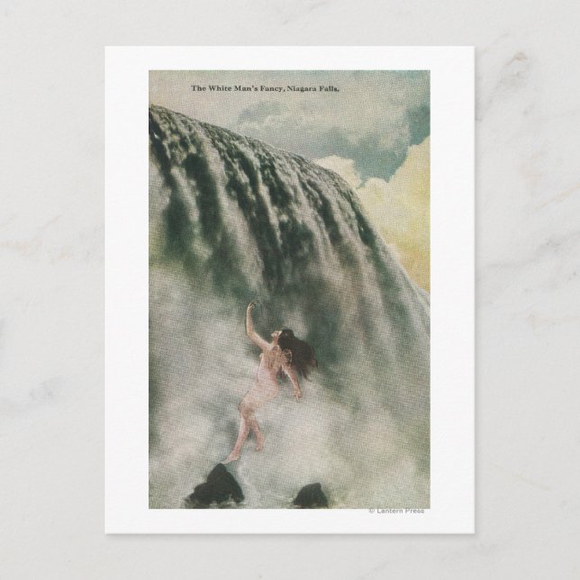 Vy över en kvinna i Flalls Vykort (Framsida)