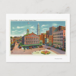 Vy över Faneuil Hall, Liberty-vaggan Vykort