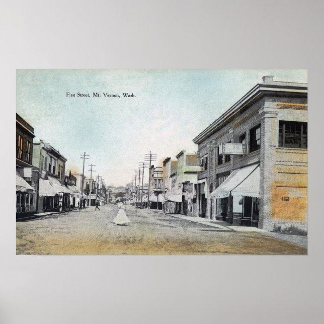 Vy över First Street 2 Poster (Framsidan)