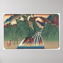 Vy över floden Ina, Nojiri av Hiroshige