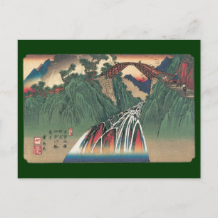 Vy över floden Ina, Nojiri av Hiroshige Vykort