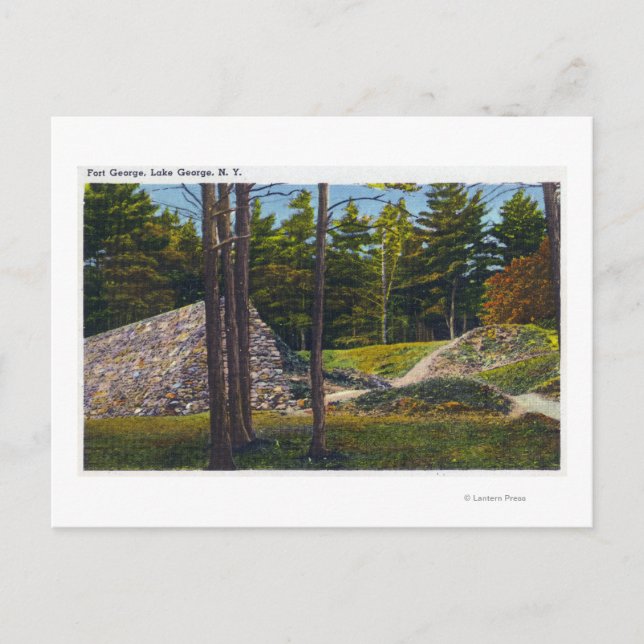 Vy över Fort George Vykort (Framsida)