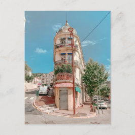 Vy över Fransken Riviera i Cannes Frankrike Postca Vykort