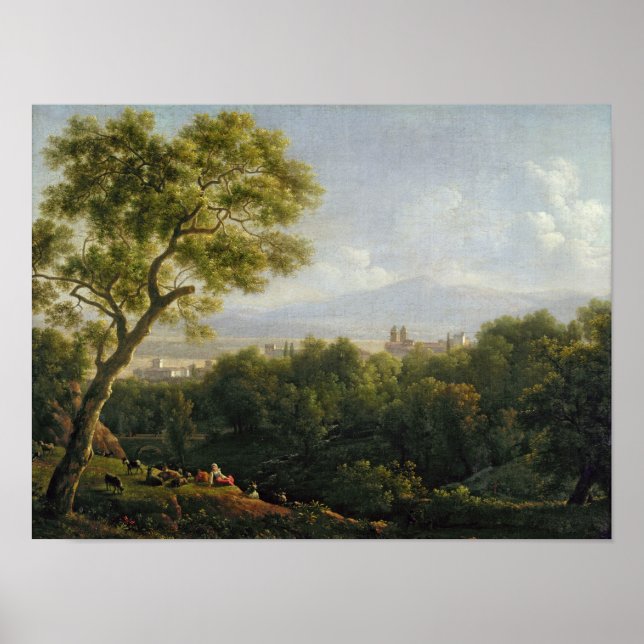 Vy över Frascati Poster (Framsidan)