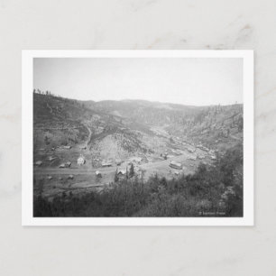 Vy över Galena, South Dakota Photograph Vykort