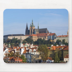 Vy över gammal stad och Prag-slott, Tjeckien Musmatta