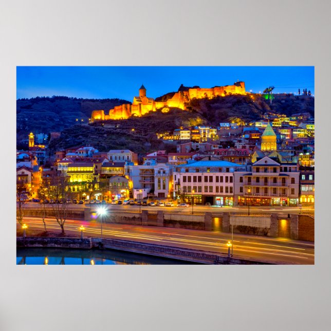 Vy över gammal Tbilisi Poster (Framsidan)